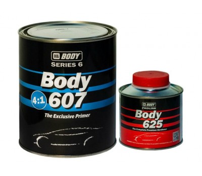 Body 607 Грунт- наполнитель  акриловый  4:1 чёрный___0,8 л+0.2 л отв.