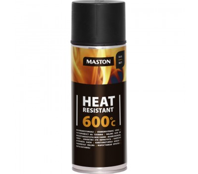 Мастон 710-221 Краска термостойкая черная 600 С  0,4л