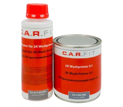 CarFit (4-399-1000) 2К Протравливающий грунт 2:1, 1 литр + 0,5 отвердителя