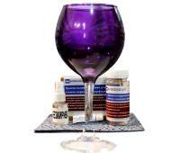 BOHEMIAN lux. Краска для стекла Фиолетовый 100г + активатор + обезжириватель+ салфетка 