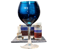 BOHEMIAN lux. Краска для стекла Синий 100г + активатор + обезжириватель+ салфетка 