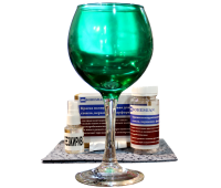 BOHEMIAN lux. Краска для стекла Зелёный 100г + активатор + обезжириватель+ салфетка 