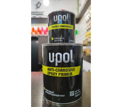 U-POL S2025/1 UHS Грунт наполнитель 4:1 серый + S2030/SM отвердитель БЫСТРЫЙ, комплект  1,25л 