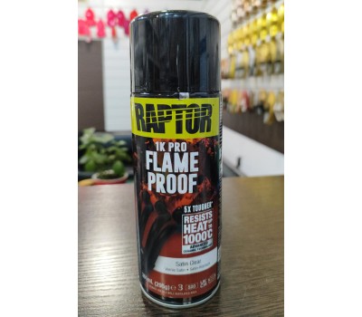 Лак огнестойкий прозрачный полуматовый U-POL RAPTOR 400мл
