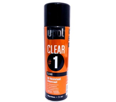 U-POL CLEAR/AL 1 Лак UV устойчивый с высоким глянцем 450мл