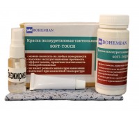 BOHEMIAN. Краска SoftTouch, Белый 100г + активатор + обезжириватель + салфетка