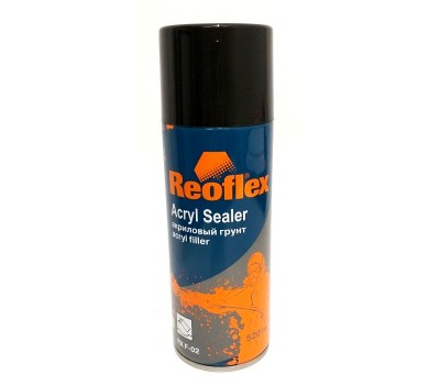 REOFLEX. Acryl Sealer грунт- выравниватель акриловый (чёрный), спрей 520мл
