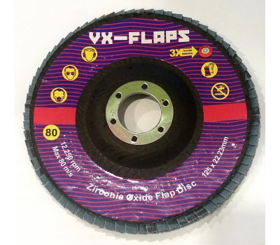 VX-FLAPS Круг лепестковый торцевой 125*22 AL 60C