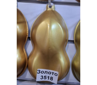 Краска ЗОЛОТО 3518 для металла, дерева, пластика, стекла, бетона,  на развес 100г