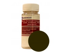 Краска BOHEMIAN (RAL 6006) полиуретановая для кожи, кожзама, ПВХ мягкого, тканей - 100г