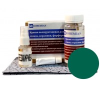 Краска BOHEMIAN (RAL 6000) не прозрачная для стекла, керамики, фарфора 100г (комплект)