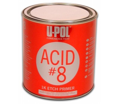U-POL. ACID/1 ACID 8 Грунт протравливающий (кислотный) серый, 1л