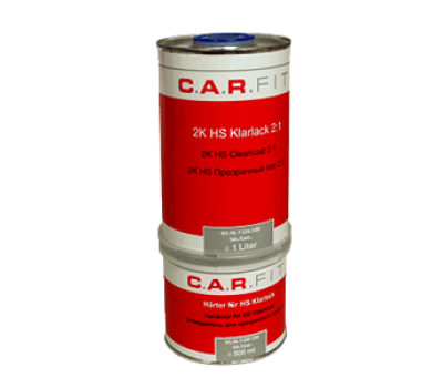 CarFit. (7-222-1000) Прозрачный акриловый лак HS + отвердитель (комплект 1л+0.5л)