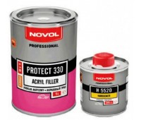 Novol 37311 PR 330 TRIO грунт-наполнитель 5+1 HS серый + отвердитель, комплект 1000мл+200мл