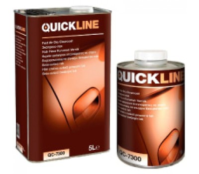 Quickline (QC-7300/S5) Экспресс-Лак акриловый HS+отвердитель (комплект 5л+2.5л)