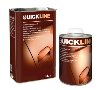 Quickline (QC-7400/S5) Лак прозрачный акриловый HS+отвердитель (комплект 5л+2.5л)