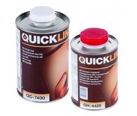 Quickline (QC-7400/S1)  Лак прозрачный акриловый HS+отвердитель (комплект 1л+0.5л)