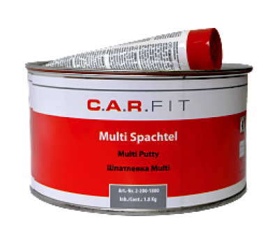 CarFit (2-215-1800) Multi Soft Шпатлевка полиэфирная универсальная с отвердителем, 1.8 кг