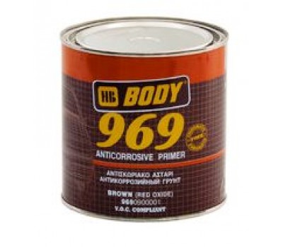 Body 969. Грунт антикоррозийный однокомпонентный 1К, коричневый, 1кг