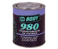 Body 980. Грунт наполнитель однокомпонентный 1К, серый, 1л