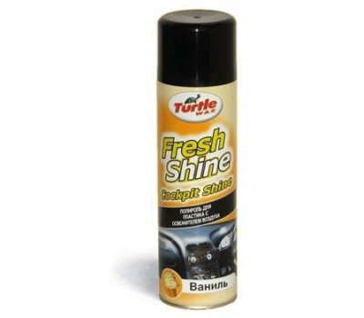 TurtleWax. 53010 Полироль для пластика с освежителем "Ваниль" Fresh Shine VANILLA, 500мл