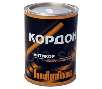 Поликомпласт. "Кордон" антикор полимерно-битумный  1кг