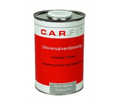 CarFit. (7-603-1000) Растворитель универсальный для акриловых эмалей, грунтов и лаков, 1л.