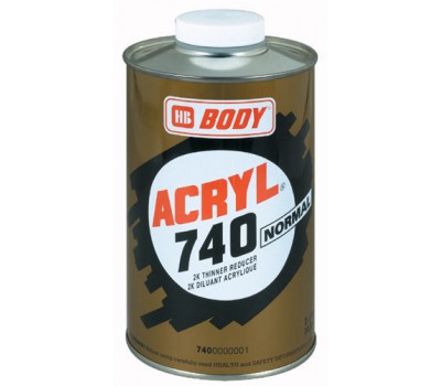 Body 740. Растворитель нормальный для акриловых эмалей, грунтов и лаков__1л.