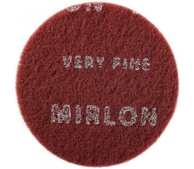 MIRKA. Шлифовальный войлок (скотчбрайт) MIRLON Very Fine (8024101037), круг 150мм P360 (красный)