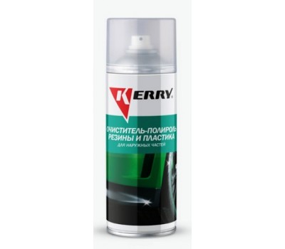 KERRY. (KR-950) Очиститель-полироль резины и пластика, спрей  520мл