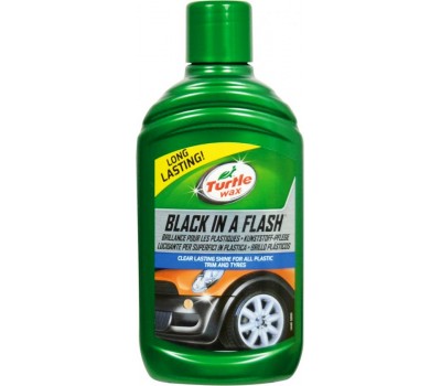 TurtleWax. (7698) Восстановитель цвета черных пластиков BLACK IN A FLASH, 300мл