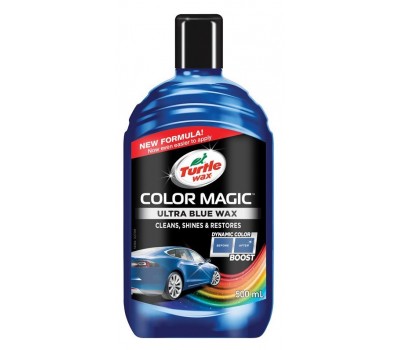 TURTLE WAX. (53238) Полироль Color Magic Plus синий, 500 мл