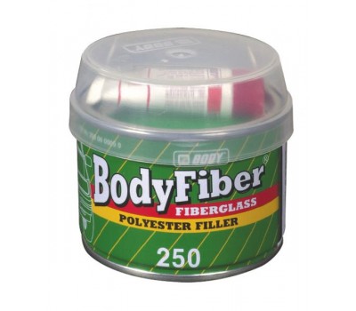 Body 250. Fiber-Soft  шпаклевка полиэфирная со стекловолокном с отвердителем, 0.25 кг