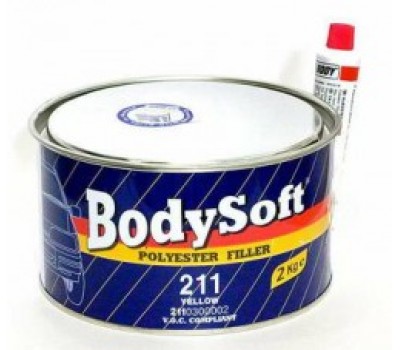 Body 211. Soft, шпаклевка полиэфирная универсальная  с отвердителем 2кг