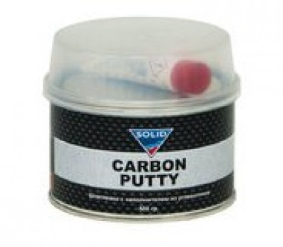 SOLID 516.0500 CARBON PUTTY шпаклевка полиэфирная с карбоновой нитью с отвердителем, 0.5 кг