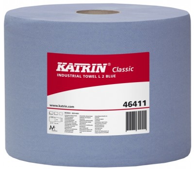  Katrin. Протирочные двухслойные бумажные салфетки 22х38 см, рулон 1000шт